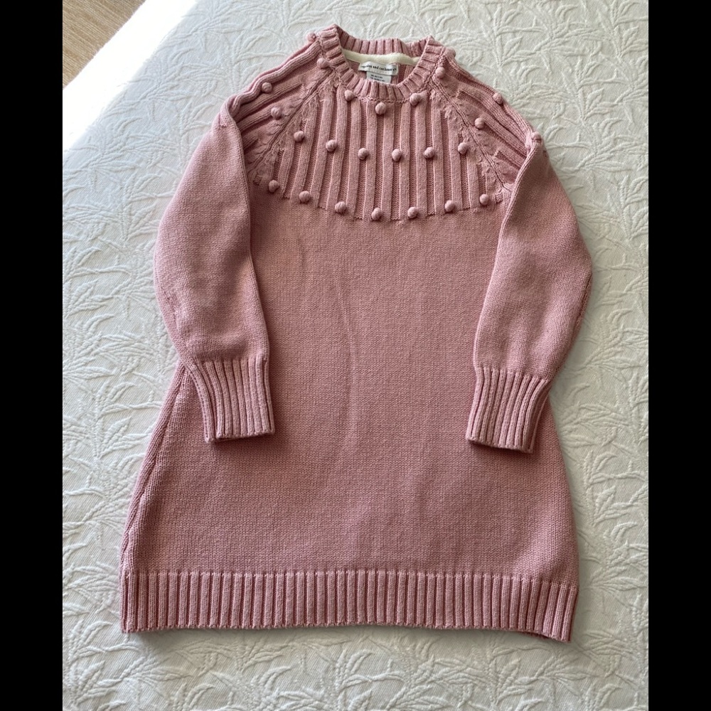 ON SALE ! Cupcakes and cashmere pink long sleeves dress size M 7-8 years girl